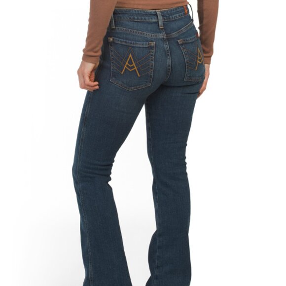 NEW 7 FOR ALL MANKIND A Pocket With Contrast Stitch Jeans ELISE 763mn - Picture 2 of 4